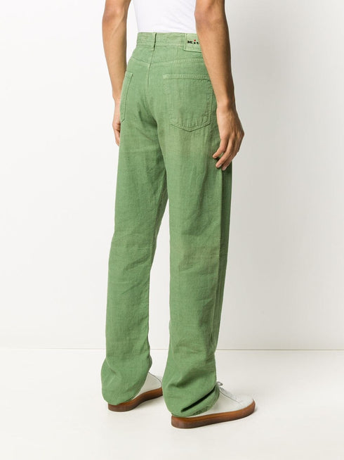 jeans rectos de mezclilla